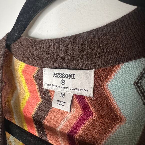 Missoni x Target Colore Zig Zag Sleeveless Sweater Dress Size Medium - Picture 4 of 9